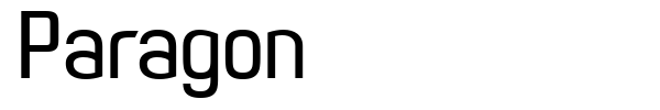 Paragon font preview